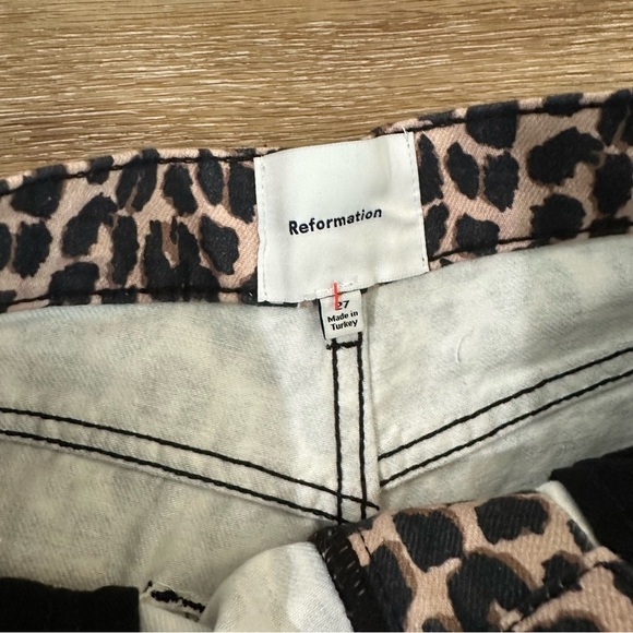 Reformation Women’s Cary High Rise Slouchy Straight Leg Jeans LEO Sz 27 NWT - Picture 6 of 9